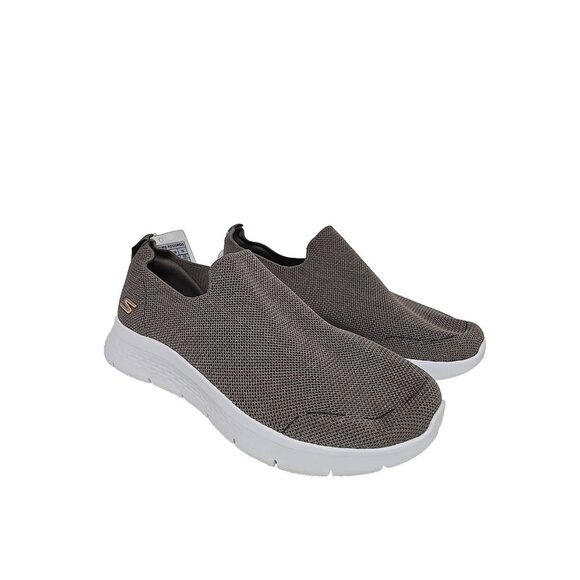 Skechers Other - Skechers Go Walk Slip-On Casual Shoes Taupe White 216490 Size 12 EW